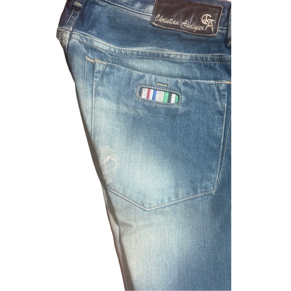 “RARE” Christian Audigier Men's Denim Jeans 34/34 - Picture 2 of 13